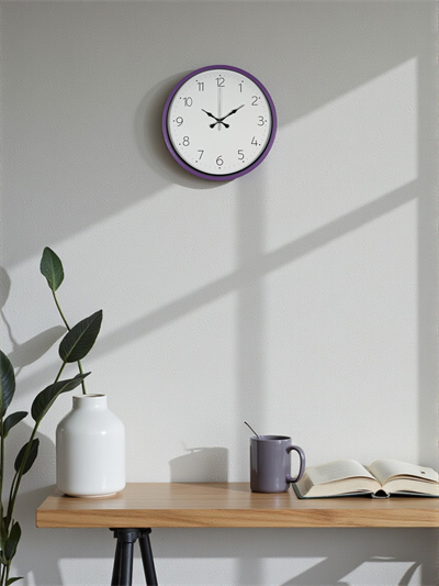 36 Cm Mor Dekoratif Duvar Saati