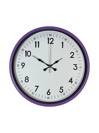 36 Cm Mor Dekoratif Duvar Saati