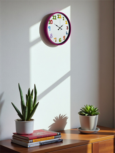 36 Cm Pembe Çocuk Odası Duvar Saati