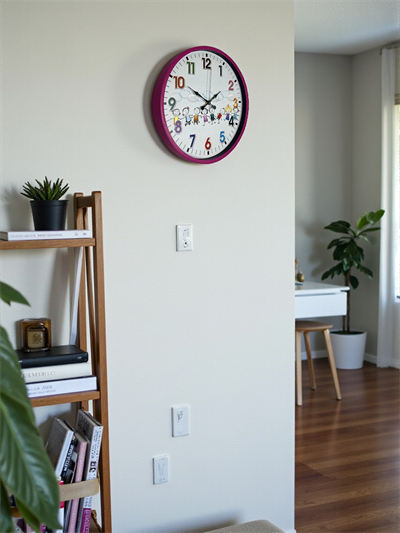 36 Cm Pembe Çocuk Odası Duvar Saati