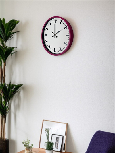 36 Cm Pembe Dekoratif Duvar Saati