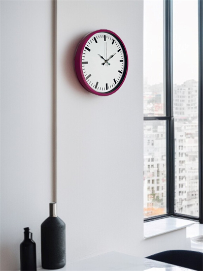 36 Cm Pembe Dekoratif Duvar Saati