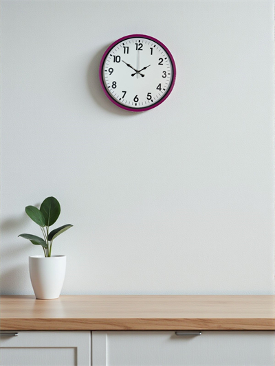 36 Cm Pembe Dekoratif Duvar Saati