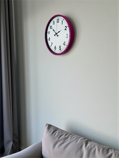 36 Cm Pembe Dekoratif Duvar Saati