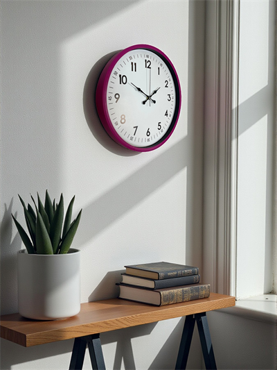 36 Cm Pembe Dekoratif Duvar Saati