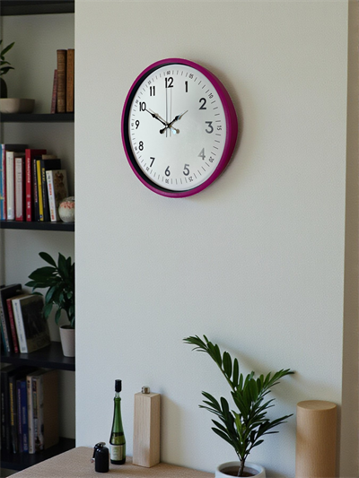 36 Cm Pembe Dekoratif Duvar Saati