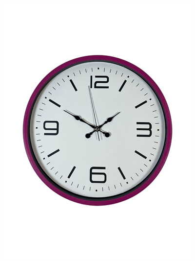 36 Cm Pembe Modern Duvar Saati