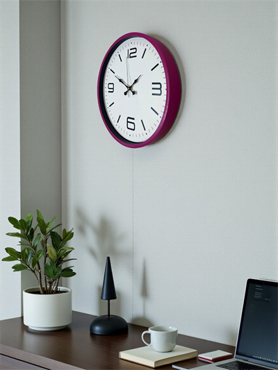 36 Cm Pembe Modern Duvar Saati