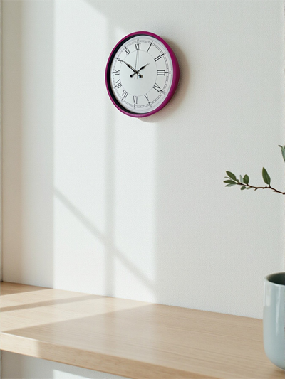 36 Cm Pembe Roma Rakamlı Duvar Saati
