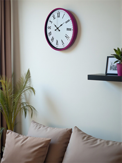 36 Cm Pembe Roma Rakamlı Duvar Saati