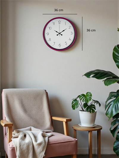 36 Cm Pembe Standart Duvar Saati