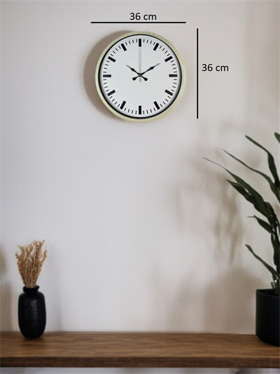 36 Cm Sade Dekoratif Duvar Saati