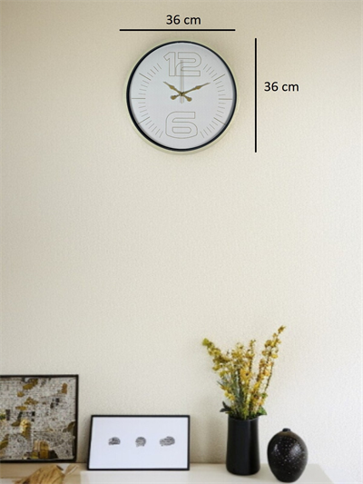 36 Cm Sade Dekoratif Duvar Saati