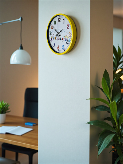 36 Cm Sarı Çocuk Odası Duvar Saati
