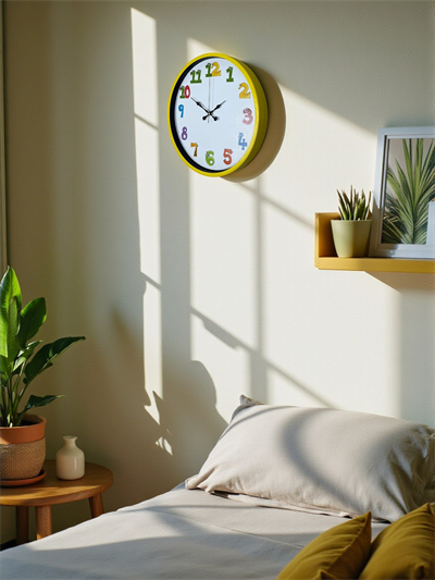 36 Cm Sarı Çocuk Odası Duvar Saati
