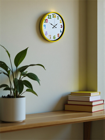 36 Cm Sarı Çocuk Odası Duvar Saati