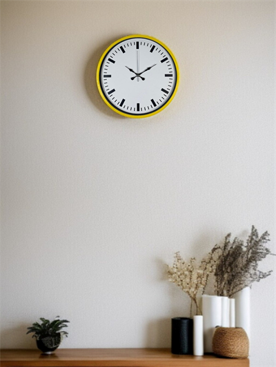 36 Cm Sarı Dekoratif Duvar Saati