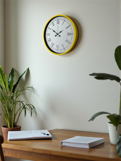36 Cm Sarı Dekoratif Duvar Saati