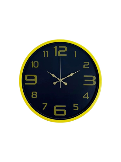 36 Cm Sarı Gold Rakamlı Duvar Saati