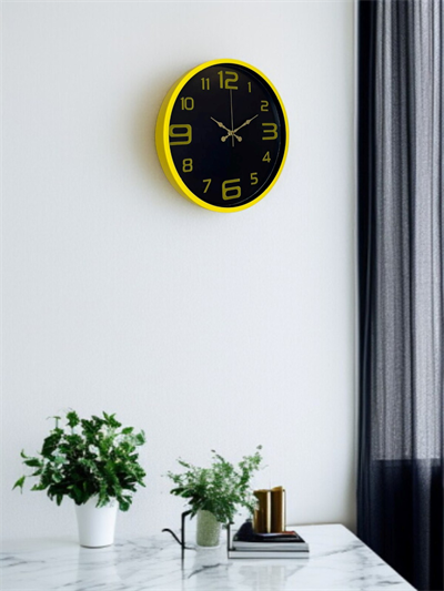 36 Cm Sarı Gold Rakamlı Duvar Saati