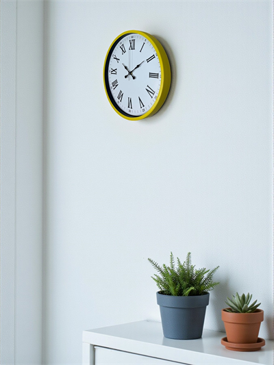 36 Cm Sarı Roma Rakamlı Duvar Saati