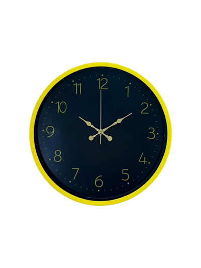 36 Cm Sarı Şık Duvar Saati
