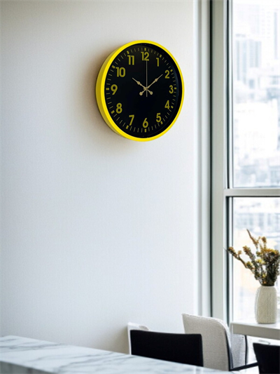 36 Cm Sarı Standart Duvar Saati