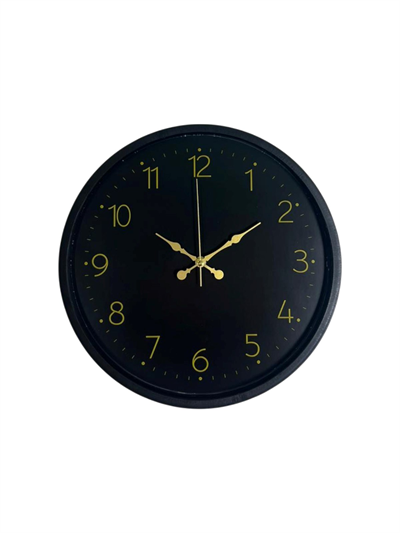 36 Cm Siyah Asil Duvar Saati