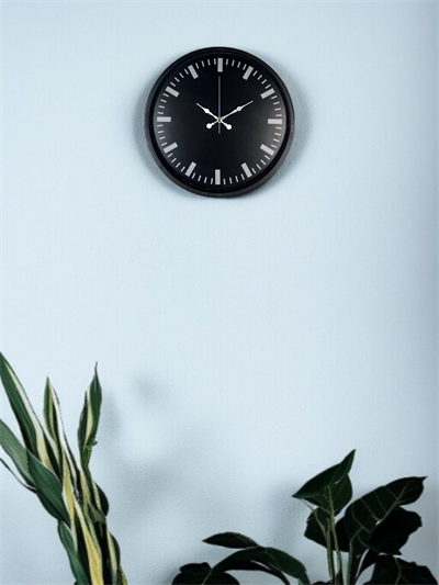 36 Cm Siyah Dekoaratif Duvar Saati