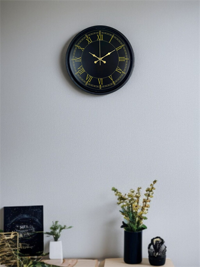 36 Cm Siyah Dekoratif Duvar Saati