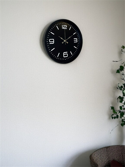 36 Cm Siyah Dekoratif Duvar Saati