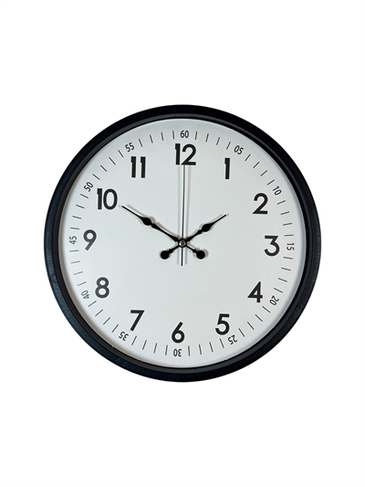36 Cm Siyah Dekoratif Duvar Saati