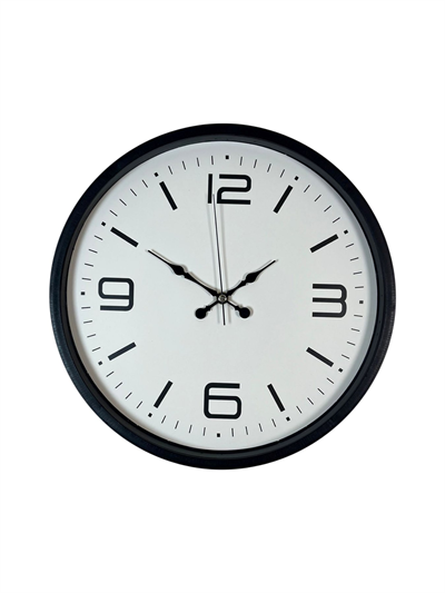 36 Cm Siyah Dekoratif Duvar Saati
