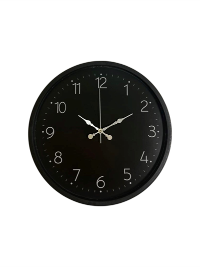 36 Cm Siyah Dekoratif Duvar Saati