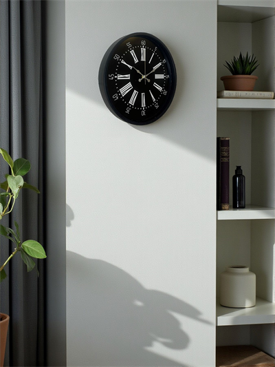 36 Cm Siyah Dekoratif Duvar Saati