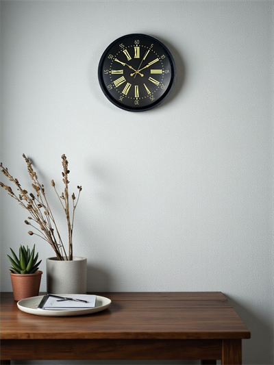 36 Cm Siyah Modern Duvar Saati
