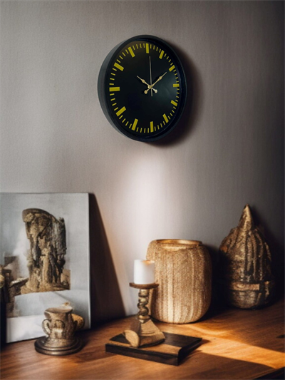 36 Cm Siyah Şık Duvar Saati