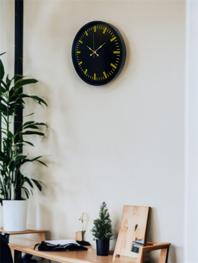 36 Cm Siyah Şık Duvar Saati