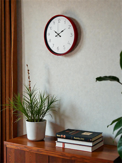 36 Cm Standart Kırmızı Duvar Saati