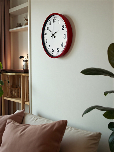 36 Cm Standart Kırmızı Duvar Saati