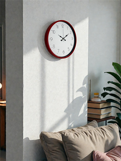 36 Cm Standart Kırmızı Duvar Saati