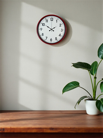 36 Cm Standart Kırmızı Duvar Saati