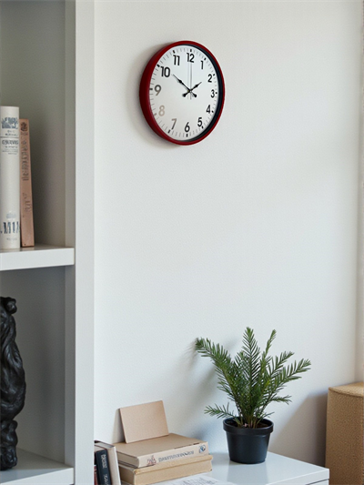 36 Cm Standart Kırmızı Duvar Saati