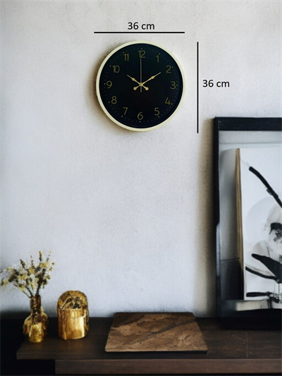 36 Cm Standart Krem Duvar Saati