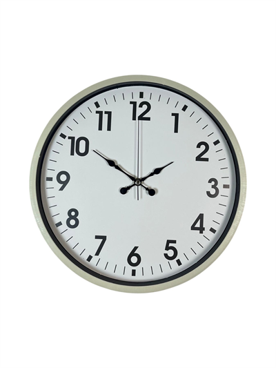 36 Cm Standart Krem Duvar Saati