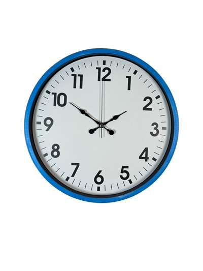 36 Cm Standart Mavi Duvar Saati