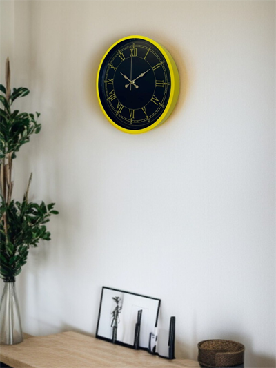 36 Cm Standart Sarı Duvar Saati
