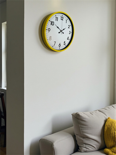 36 Cm Standart Sarı Duvar Saati
