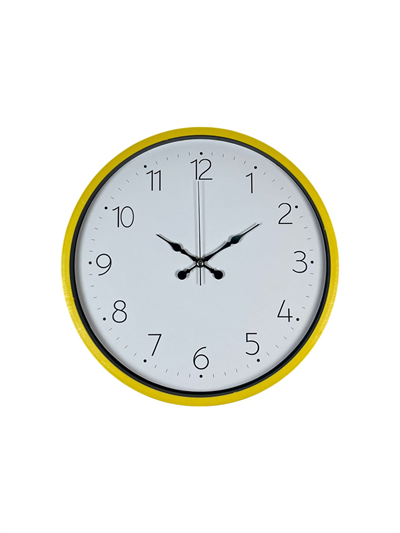 36 Cm Standart Sarı Duvar Saati