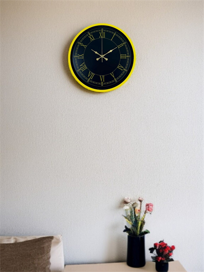 36 Cm Standart Sarı Duvar Saati